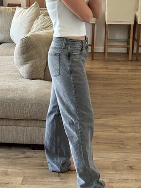 Abercrombie & Fitch ‘the baggy low rise’ gray washed denim